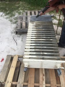 Cast Iron Radiator Sandblasting