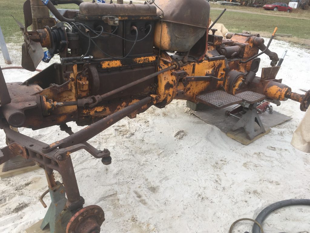 Minneapolis Moline tractor pre-sandblasted
